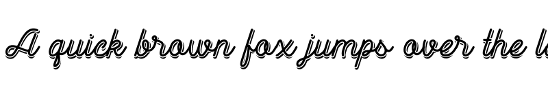 Preview of FONTSPRING DEMO - Goldana Script Shadow Script Shadow font