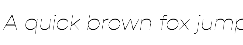 Preview of FONTSPRING DEMO - Gopher Display Hairline Italic font