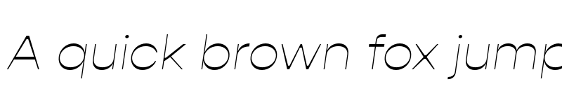 Preview of FONTSPRING DEMO - Gopher Display Thin Italic font