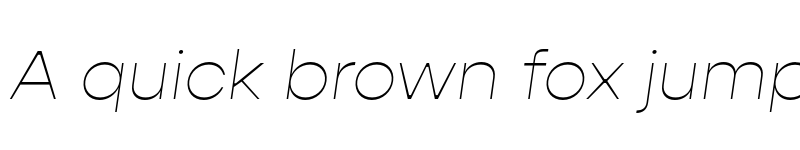 Preview of FONTSPRING DEMO - Gopher Text Thin Italic font