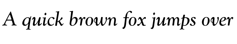 Preview of FONTSPRING DEMO - Goudy Catalogue FS Italic font