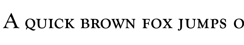 Preview of FONTSPRING DEMO - Goudy Catalogue Pro Caps Regular font