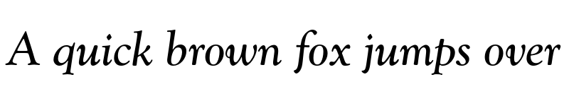 Preview of FONTSPRING DEMO - Goudy Catalogue Pro Italic font