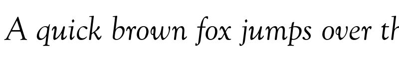Preview of FONTSPRING DEMO - Goudy Oldstyle FS Italic font