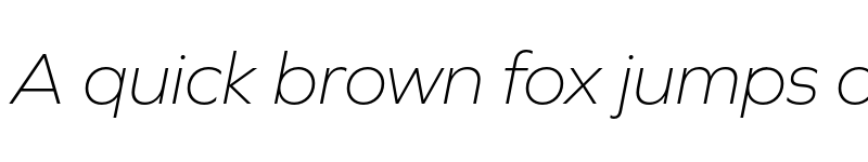 Preview of FONTSPRING DEMO - Graphie ExtraLight Italic font