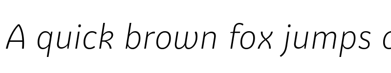Preview of FONTSPRING DEMO - Graviola Light Italic font