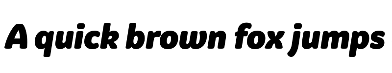 Preview of FONTSPRING DEMO - Graviola Soft Black Italic font