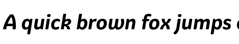 Preview of FONTSPRING DEMO - Graviola Soft Bold Italic font