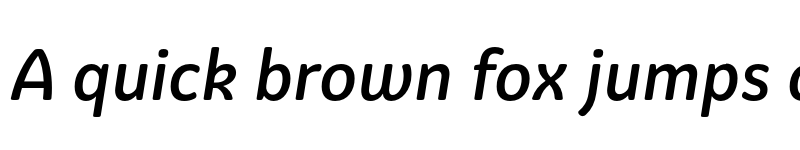 Preview of FONTSPRING DEMO - Graviola Soft Medium Italic font