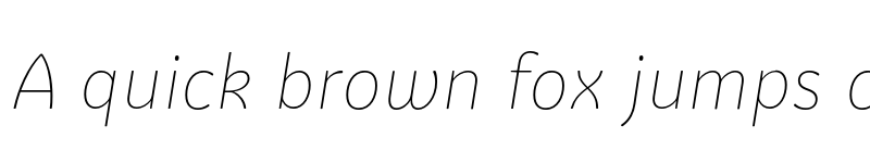 Preview of FONTSPRING DEMO - Graviola Soft Thin Italic font