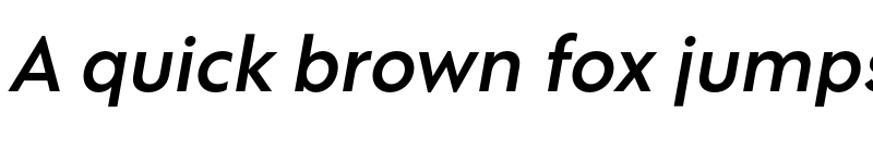 Preview of FONTSPRING DEMO - Gravita GEO Italic Medium Regular font