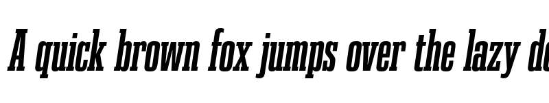 Preview of FONTSPRING DEMO - Gravtrac Cp Rg Bold Italic font