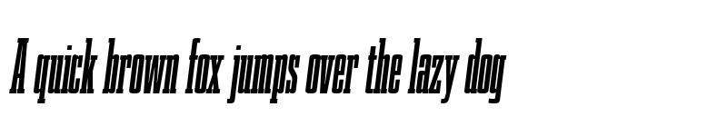 Preview of FONTSPRING DEMO - Gravtrac Cr Hv Italic font