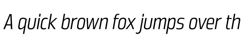 Preview of FONTSPRING DEMO - Great Escape Narrow Lt Italic font