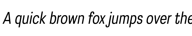 Preview of FONTSPRING DEMO - Greater Neue Cond Italic font