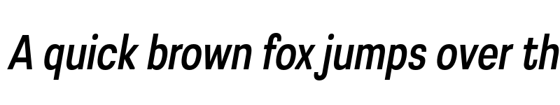 Preview of FONTSPRING DEMO - Greater Neue Cond Med Italic font