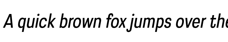 Preview of FONTSPRING DEMO - Greater Neue Cond News Italic font