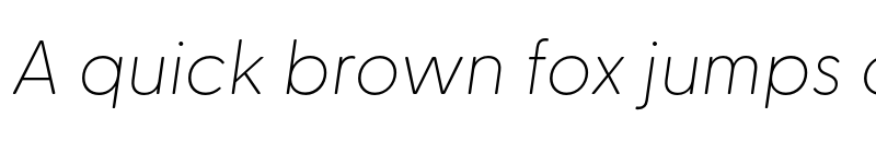 Preview of FONTSPRING DEMO - Greycliff Thai CF Thin Italic font