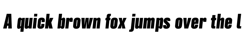 Preview of FONTSPRING DEMO - Grillmaster Cond Black Italic font