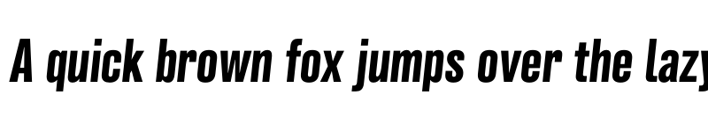 Preview of FONTSPRING DEMO - Grillmaster Cond Bold Italic font