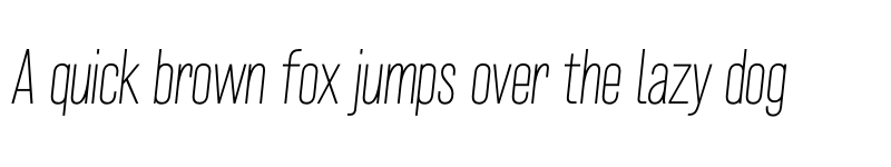 Preview of FONTSPRING DEMO - Grillmaster Cond Thin Italic font