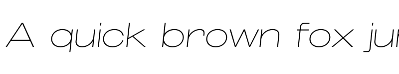 Preview of FONTSPRING DEMO - Grillmaster Extended Thin Italic font