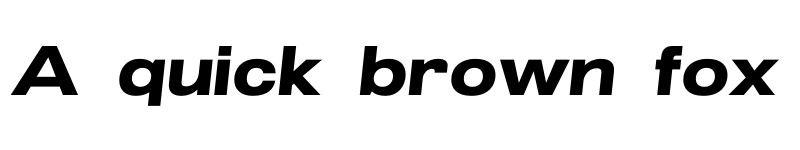 Preview of FONTSPRING DEMO - Grillmaster ExtWide Black Italic font