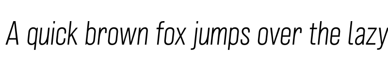 Preview of FONTSPRING DEMO - Grillmaster Narrow ExtLt Italic font