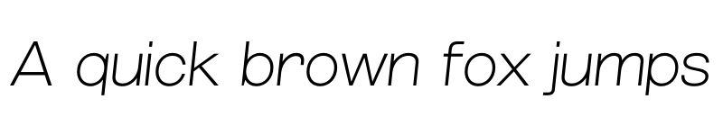 Preview of FONTSPRING DEMO - Grillmaster Wide ExtLt Italic font