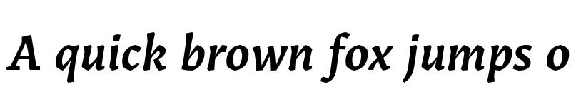 Preview of FONTSPRING DEMO - Grimmig Bold Italic font