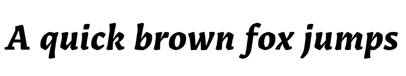 Preview of FONTSPRING DEMO - Grimmig Extrabold Italic font