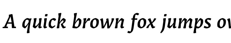 Preview of FONTSPRING DEMO - Grimmig Semibold Italic font