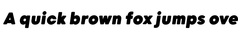 Preview of FONTSPRING DEMO - Grold Rounded ExraBlack Italic font