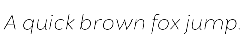 Preview of FONTSPRING DEMO - Grosen Thin Italic font