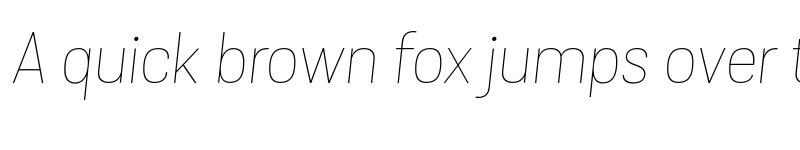 Preview of FONTSPRING DEMO - Grota Sans Alt Thin Thin Italic font