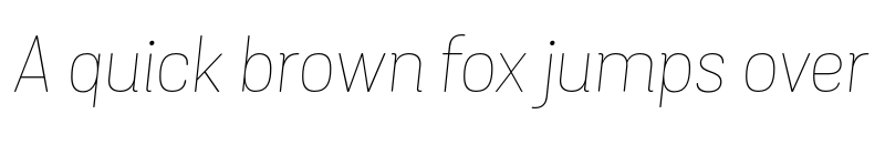 Preview of FONTSPRING DEMO - Grota Sans Rd Thin Italic font
