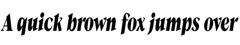 Preview of FONTSPRING DEMO - Guau Bold Condensed Italic Regular font