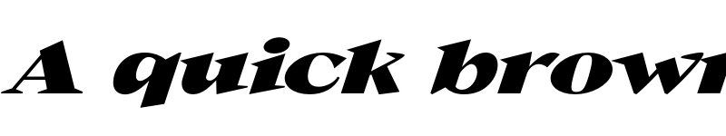 Preview of FONTSPRING DEMO - Guau Bold Expanded Italic Regular font