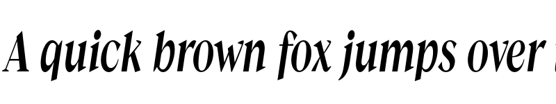 Preview of FONTSPRING DEMO - Guau Condensed Italic Regular font