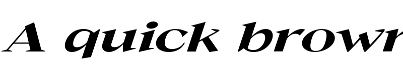 Preview of FONTSPRING DEMO - Guau Expanded Italic Regular font