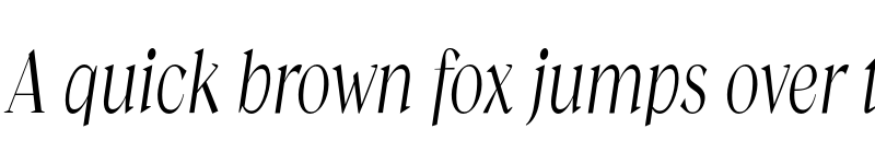 Preview of FONTSPRING DEMO - Guau Light Condensed Italic Regular font