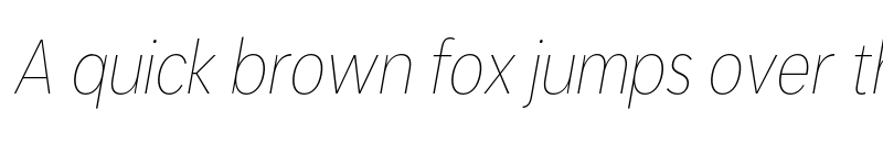 Preview of FONTSPRING DEMO - Hairline Cn It Italic font
