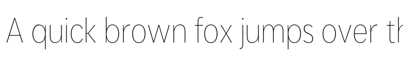 Preview of FONTSPRING DEMO - Hairline Cn Regular font