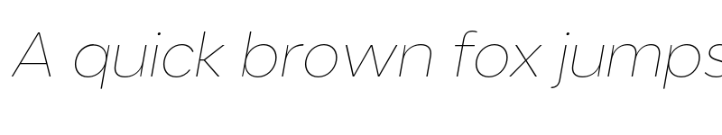 Preview of FONTSPRING DEMO - Hairline It Italic font