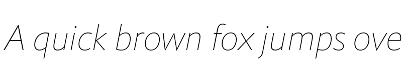 Preview of FONTSPRING DEMO - Halifax Thin Italic font