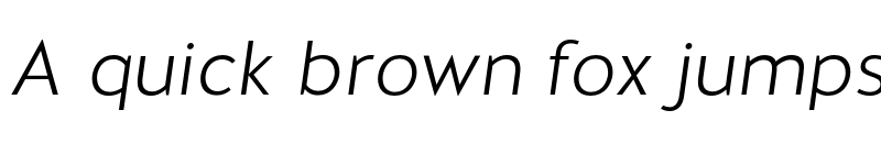 Preview of FONTSPRING DEMO - Halis GR Light Italic font