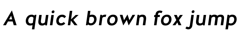 Preview of FONTSPRING DEMO - Halis GR Medium Italic font