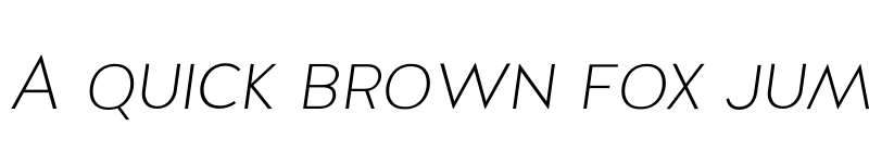 Preview of FONTSPRING DEMO - Halis GR S ExtraLight Italic font