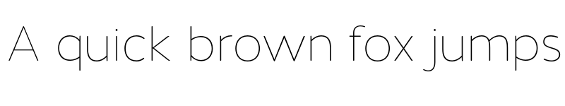 Preview of FONTSPRING DEMO - Halis R Thin Regular font