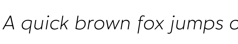 Preview of FONTSPRING DEMO - Hartwell light italic Regular font